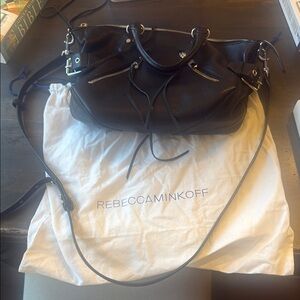 Rebecca Minkoff Black Satchel with Structured Design